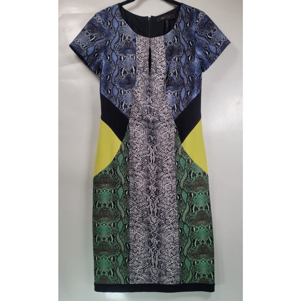 BCBGMaxAzria Chloe Snakeskin Dress Size Small